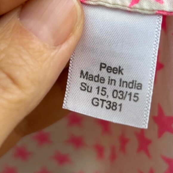 Peek Kids Pink Stars tunic, size 8 - Picture 10 of 10